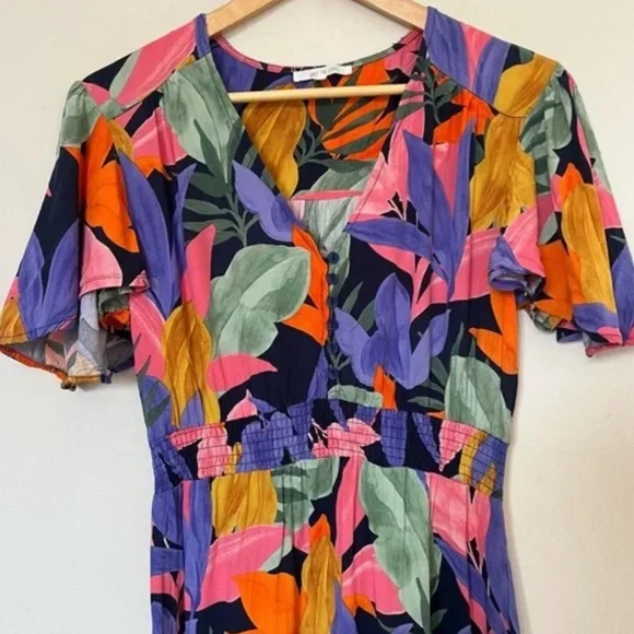 Abel the Label x Anthropologie Tropical Leonard Dress - Size Medium - Picture 8 of 8